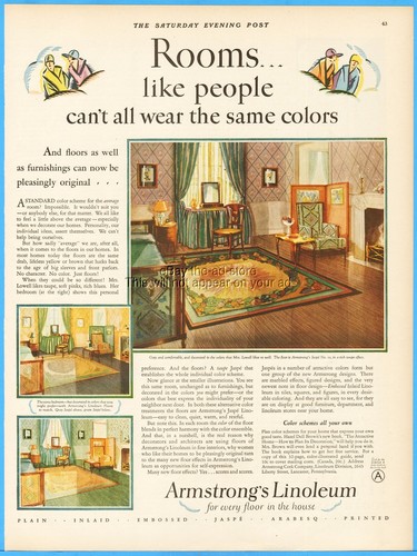 1927 armstrong linoleum - 1927, armstrong's