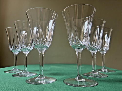 Lot verres eau en - de, 6