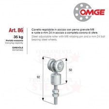 CARRELLO A 2 RUOTE IN NYLON E