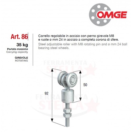 Carrello ruote nylon e - a,