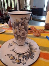 Vaso Portafiori Con Sottopiatto Con Possibilità Anche Da Appendere A Muro