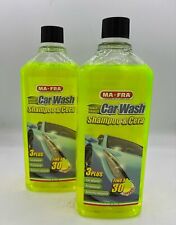 MA FRA - 2X SHAMPOO E CERA CAR WASH AUTO LUCIDANTE PROTETTIVO 1L CIASCUNO