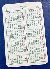 ROLEX  1976 1977 CALENDAR