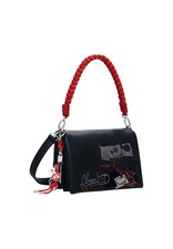 Desigual Accessori Donna Borse Borsa Nero Unica Mickey Rock Dortmund Flap, 1 Man