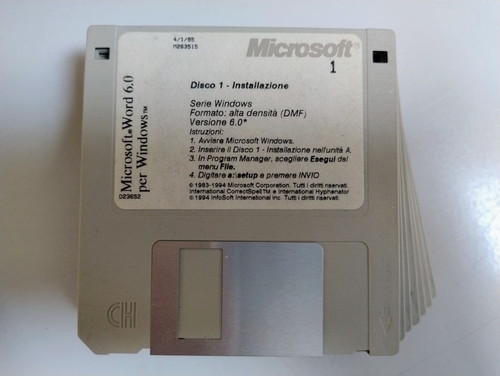 Microsoft word per windows - 6.0,