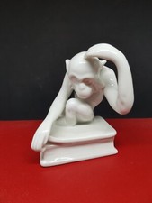 Porcelain Royal Dux Ježek Monkey Scimmia Singe Aap Darwin Lucy Chimpanzee Design