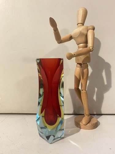 Vaso rosso murano - vaso,