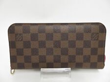 Autentico portafoglio LOUIS VUITTON Damier Ebene Insolite con cerniera #39655