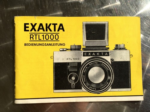 Exakta rtl 1000 istruzioni - exakta,