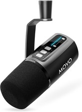 Movo UM6 Microfono Dinamico per Podcast con Preamp GainCast Integrato XLR USB-C