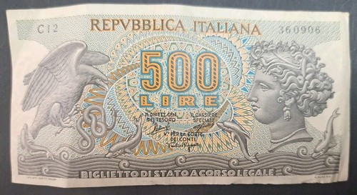 1966 italy 500 lire p93a - lire,