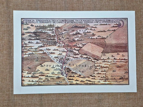 Pianta casale secondigliano - casale, di