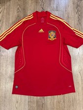 SPAGNA 2007 2009 ADIDAS HOME FOOTBALL SHIRT MAGLIA CALCIO UOMO TAGLIA L 614398