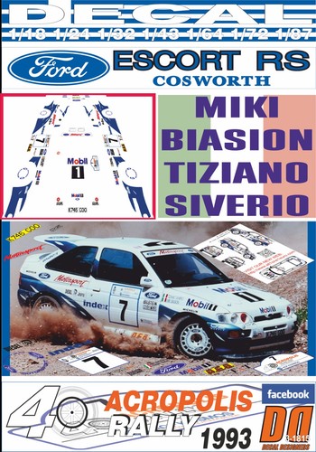 Decal ford escort - escort, rs