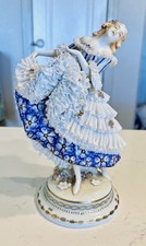 Antica statuina pizzo DRESDA