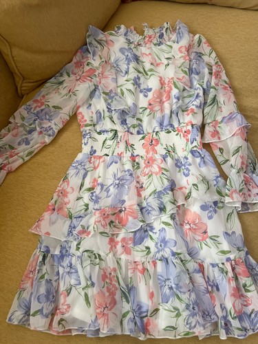 Abito manica lunga - in, chiffon