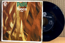 5 GIRI POPI FUOCO TE NE VAI CGD 9698 BEAT ITALIANO RARO ANNI '60 COVER ORIGINALE