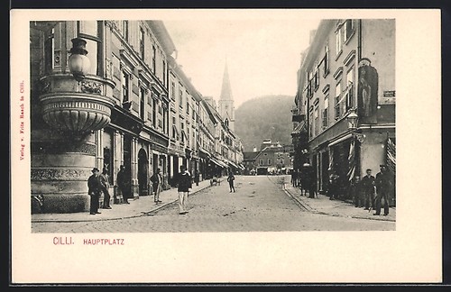 Cilli negozi nella piazza - cilli,,