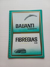 Ballanti catalogo parafanghi serbatoi carene moto fiberglass-ABS anni 70