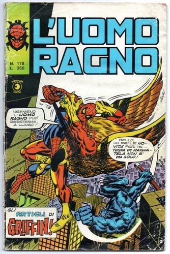 Uomo ragno corno - ragno, n.178