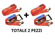 Kit X 2 Cinghie a Cricchetto Tenditore 50MMx8MT