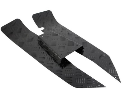 Set pedane alluminio nero - set,