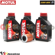 TAGLIANDO OLIO + FILTRO MOTUL 7100 15W50 3L CAN AM 500 OUTLANDER MAX EFI 2009