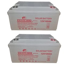KIT 2 BATTERIA 100AH 12V