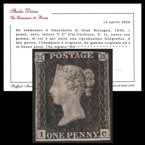 1840 gran bretagna one penny - 1840,