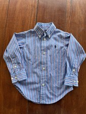 Camicia in cotone rigata bambino  Polo Ralph Lauren taglia 2