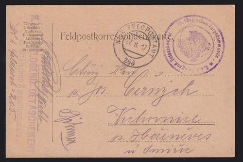 Austria ww1 1917 fieldpost - 1917, pc