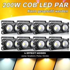 8x 200W 2 COB LED Par Faretto
