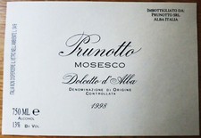 Wine label ITALY PRUNOTTO