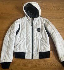 Refrigiwear Donna GIUBBOTTO GIACCONE JACKET Bianco Nero COME NUOVO Impermeabile