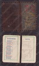 1926 Calendarietto Almanacco libricino Copertina in pelle Calendario agenda