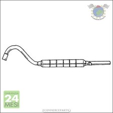 #12637 Silenziatore Marmitta Posteriore Per Fiat 124 Benzina 1966>1975