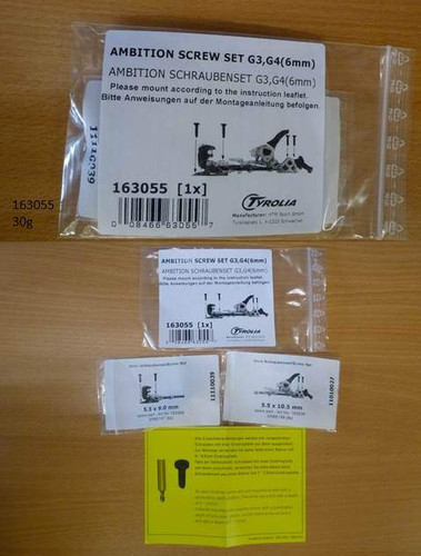 Nuovo set viti attacchi sci - viti,