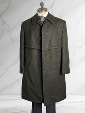 Cappotto Original Loden Verde Vintage in Lana Tirolese Austria da Uomo Taglia 52