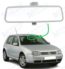 Retrovisore Vetro Specchietto Interno Grigio Parabrezza Per Golf 4 1999 - 2004