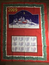 Asciugamano Strofinaccio Canovaccio  Tirolese Serie Calendario 2009