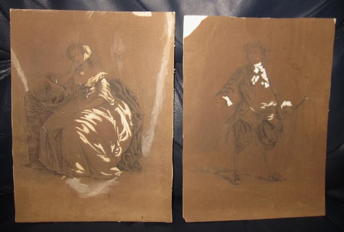 Coppia disegni antichi - di,