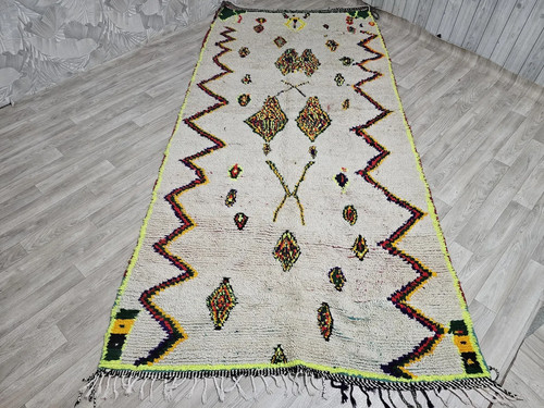 Tappeto azilal bianco - bianco, vintage