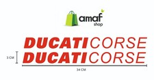DUCATI CORSE COPPIA ADESIVI VARI COLORI RESISTENTE ALTE TEMPERATURE