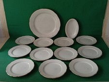 VECCHIO SERVIZIO DI PIATTI SET DA FRUTTA DOLCE PORCELLANA LAVENO 13 PEZZI. CJ93