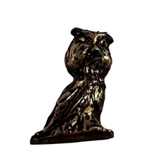 Statuina gufo in bronzo
