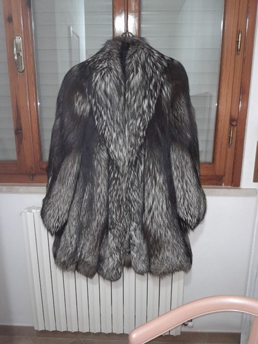 Pelliccia volpe argentata a - pelliccia,