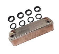 SCAMBIATORE SANITARIO AD INNESTO CALDAIA RIELLO 4364201 COMPATIBILE +GUARNIZIONI