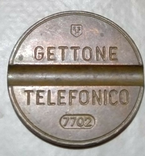 Gettone telefonico con - gettone,