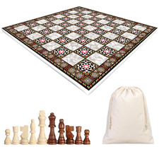Set scacchi in legno con marmo