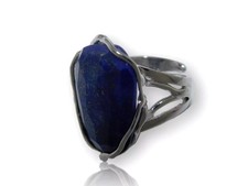 Anello Pietra Lapis e ARgento